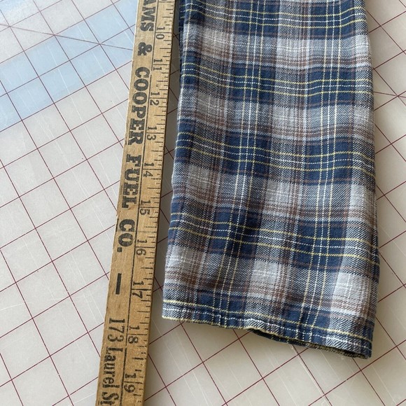 XXI Womens Button Down Flannel Plaid 100% cotton Size Small Pockets Roll Sleeves - Picture 9 of 9